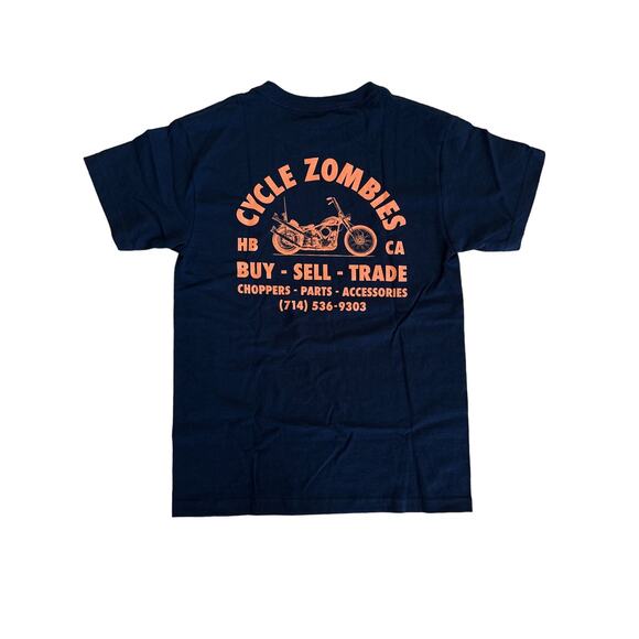 Cycle Zombies - Everyday T-Shirt in Black and Orange - Picture 3 of 3